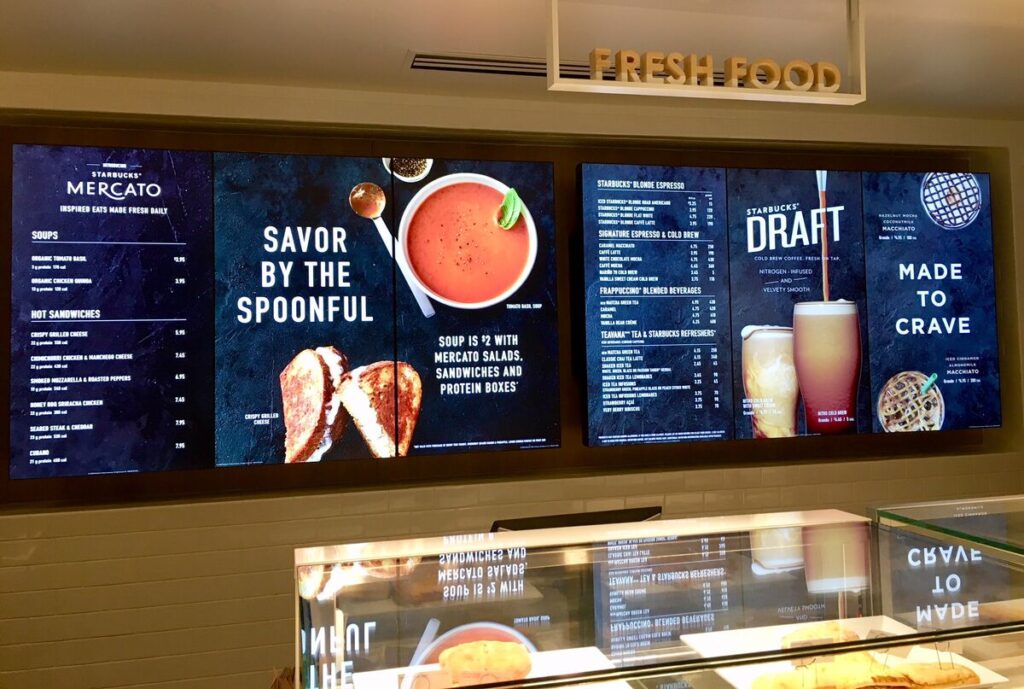 Digital Menu Board Installation example